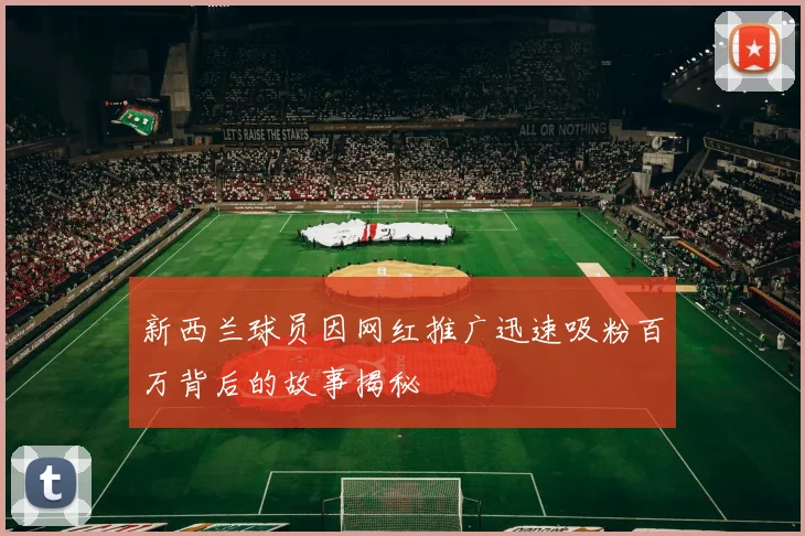 新西兰球员因网红推广迅速吸粉百万背后的故事揭秘
